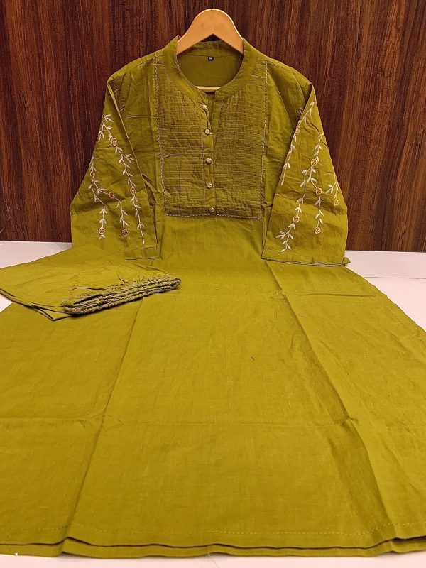 SHRUTI CREATION CLASSY COTTON EMBROIDERED KURTI