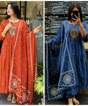 SHRUTI CREATION COTTON ANARKALI KURTA SET ONLINE