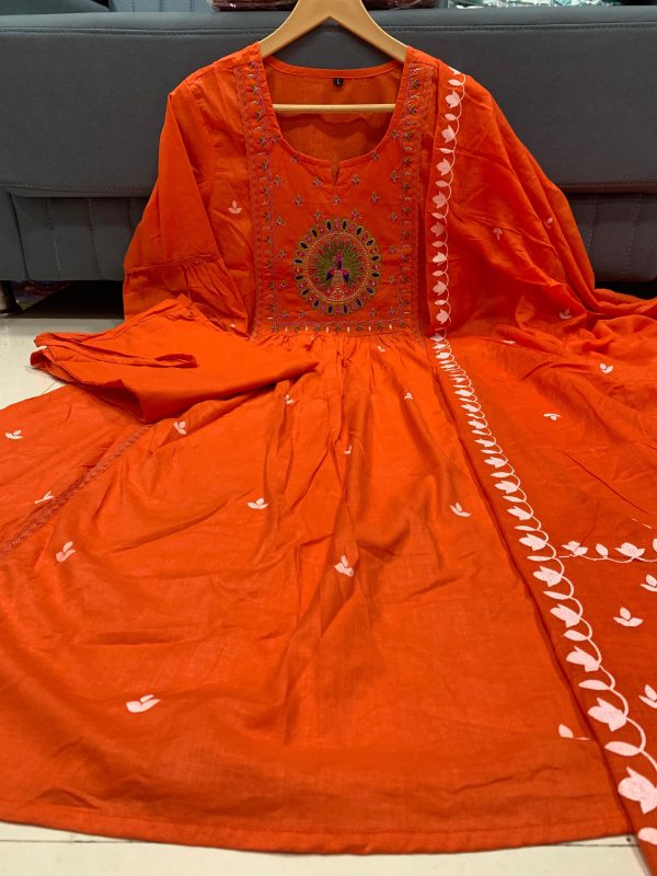 SHRUTI CREATION COTTON ANARKALI KURTA SET ONLINE