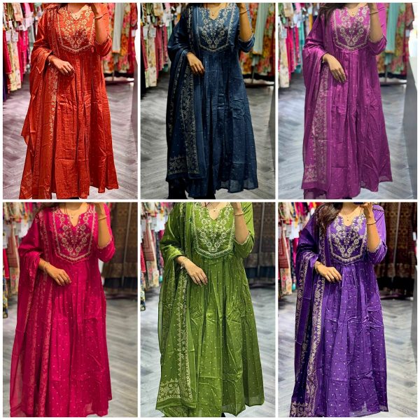 SHRUTI CREATION COTTON ANARKALI KURTA WHOLESALE