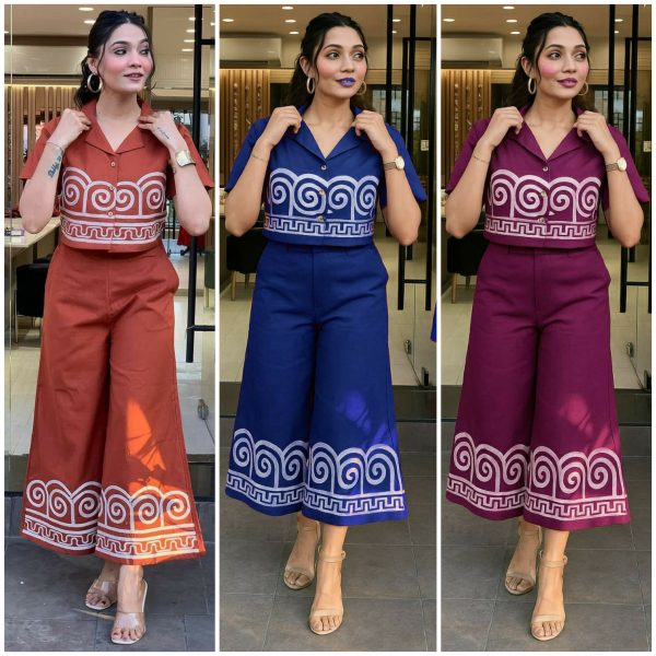 SHRUTI CREATION COTTON EMBROIDERED CORD SET