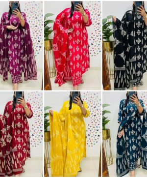 SHRUTI CREATION COTTON PRINTED KURTI WHOLESALE
