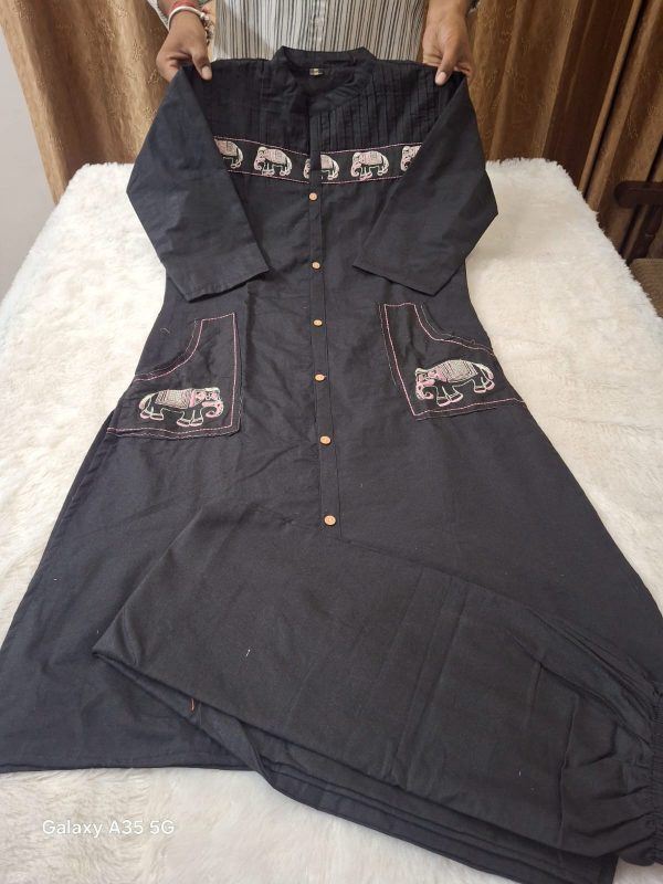 SHRUTI CREATION FLEX COTTON EMBROIDERED KURTI