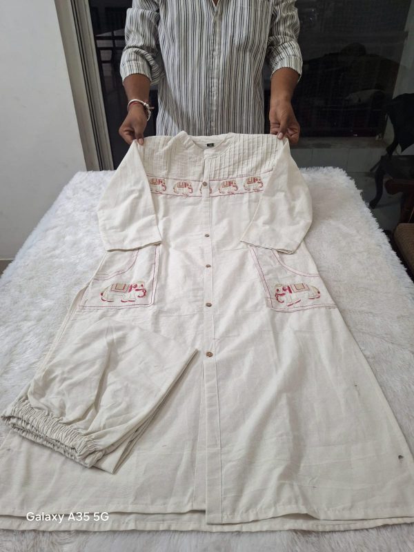 SHRUTI CREATION FLEX COTTON EMBROIDERED KURTI