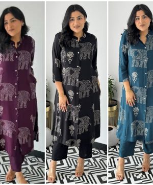 SHRUTI CREATION RAYON COTTON CORD SET WHOLESALE