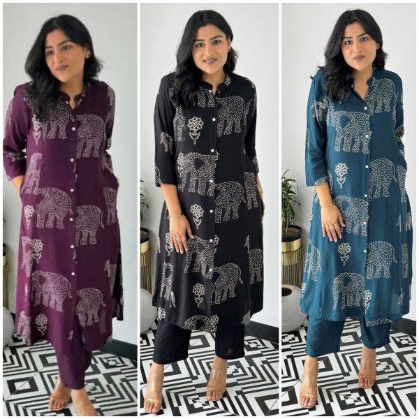 SHRUTI CREATION RAYON COTTON CORD SET WHOLESALE