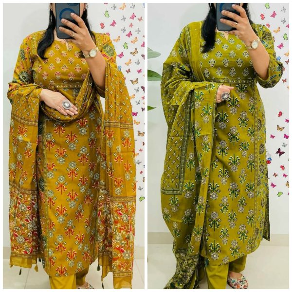 SHRUTI CREATION SEQUENCE WORK COTTON KURTI ONLINE