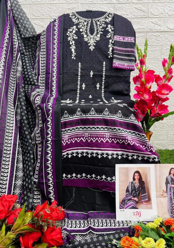 TAJ CREATIONS 593 COTTON PAKISTANI SUITS ONLINE