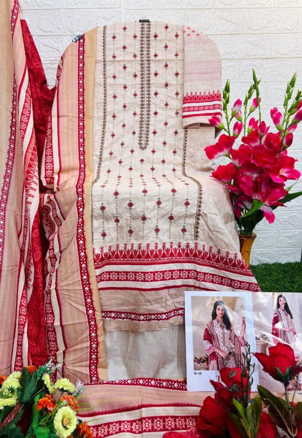 TAJ CREATIONS 595 COTTON PAKISTANI SUITS ONLINE