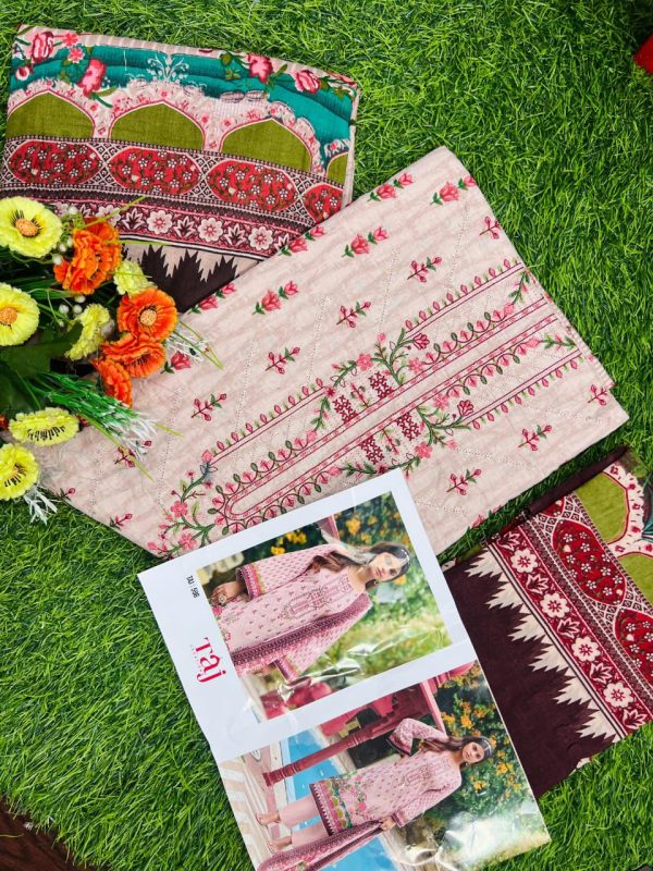 TAJ CREATIONS 596 COTTON PAKISTANI SUITS ONLINE