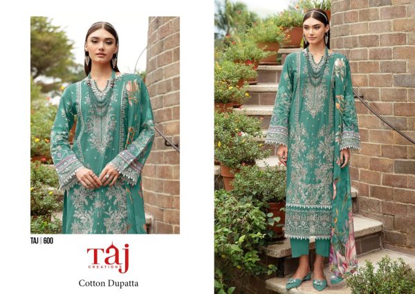TAJ CREATIONS 600 COTTON PAKISTANI SUITS ONLINE