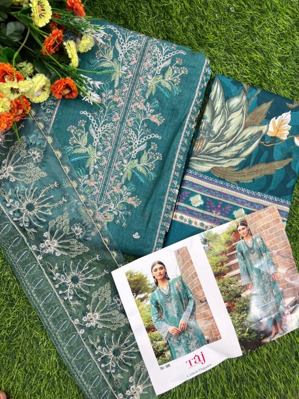 TAJ CREATIONS 600 COTTON PAKISTANI SUITS ONLINE