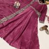 VF 206 C DESIGNER GOLD CRUSHED SILK GOWN WHOLESALE