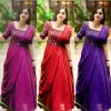 VF 207 E F G DESIGNER GEORGETTE GOWN WHOLESALE