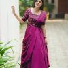 VF 207 E F G DESIGNER GEORGETTE GOWN WHOLESALE