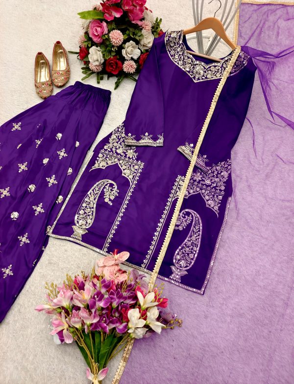 WOMEN WASTRA FD 146 TRENDING FARSHI SALWAR SUITS