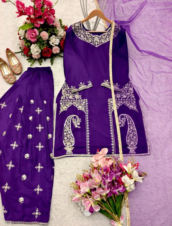 WOMEN WASTRA FD 146 TRENDING FARSHI SALWAR SUITS
