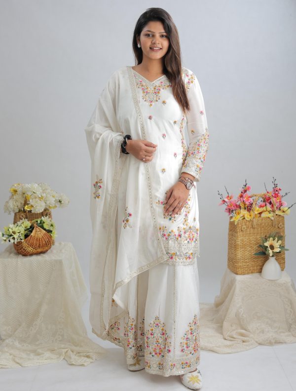 WOMEN WASTRA WW 1151 DESIGNER SHARARA SUITS