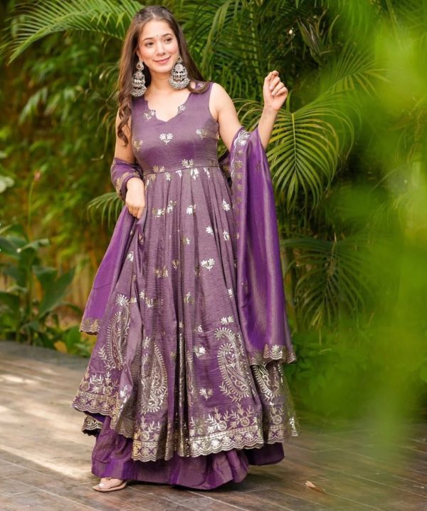 WOMEN WASTRA WW 1301 TRENDING PLAZZO GOWN