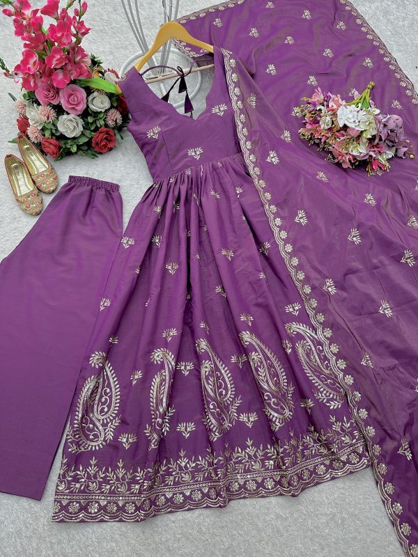 WOMEN WASTRA WW 1301 TRENDING PLAZZO GOWN