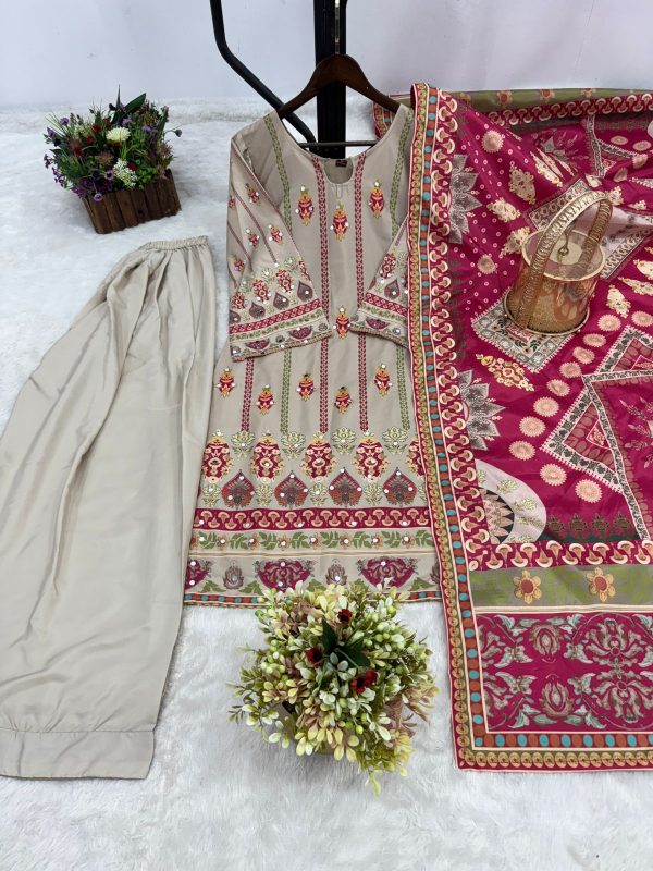DHK 1348 PURE NATURAL CREAPE SALWAR SUITS