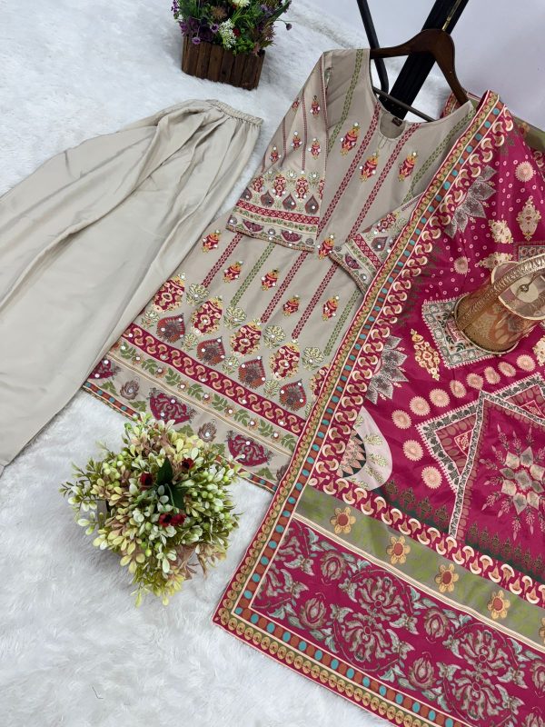 DHK 1348 PURE NATURAL CREAPE SALWAR SUITS