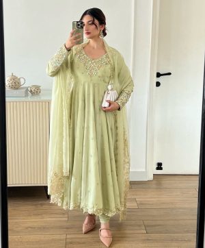ZEEL FASHION ZF 419 DESIGNER GEORGETTE GOWN