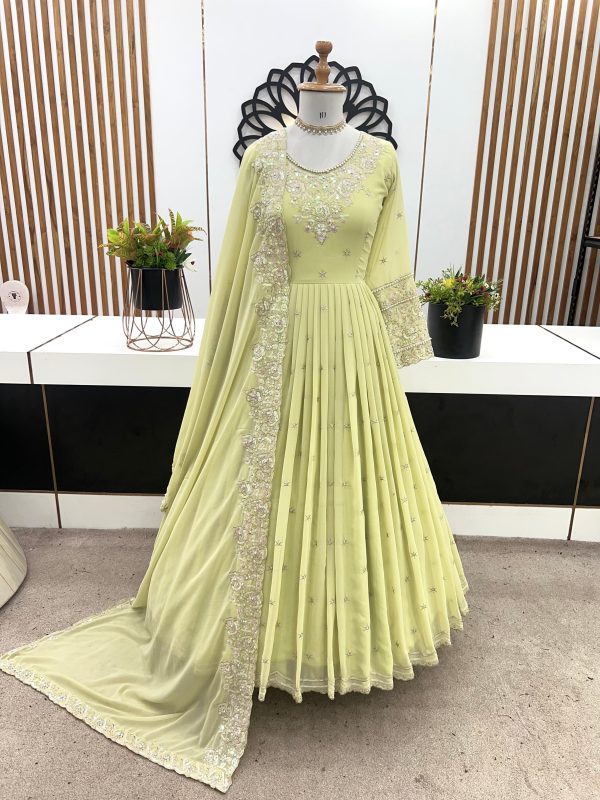 ZEEL FASHION ZF 419 DESIGNER GEORGETTE GOWN