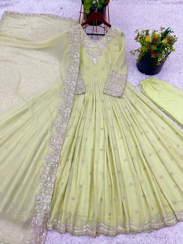ZEEL FASHION ZF 419 DESIGNER GEORGETTE GOWN