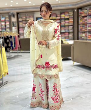 ZOYA CLOTHING ZC 9025 DESIGNER SHARARA SUITS WHOLESALE