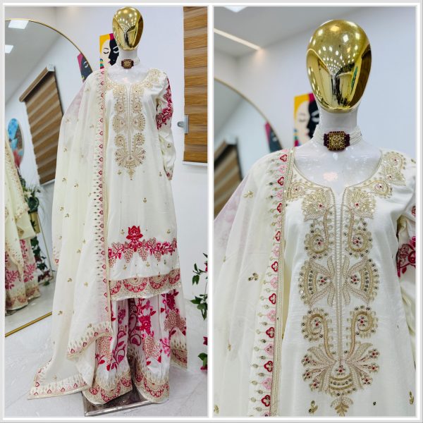 ZOYA CLOTHING ZC 9025 DESIGNER SHARARA SUITS WHOLESALE