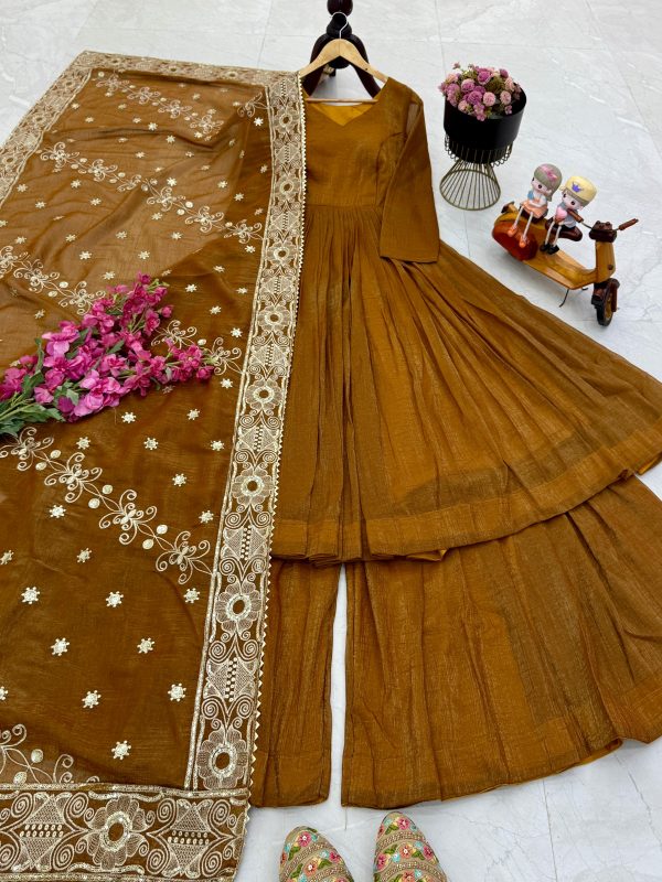 ZOYA CLOTHING ZC RAKHI A PARTY WEAR SHARARA SUITS
