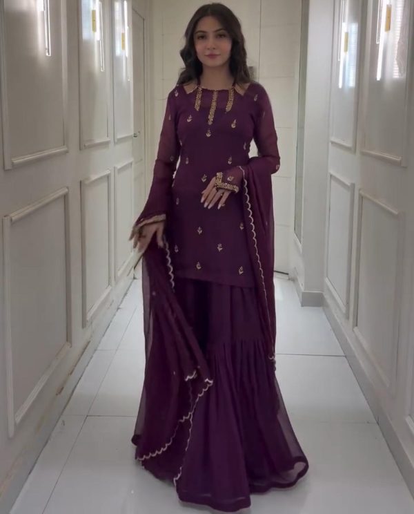 ZOYA CLOTHING ZD 10102 B DESIGNER PLAZZO SUITS