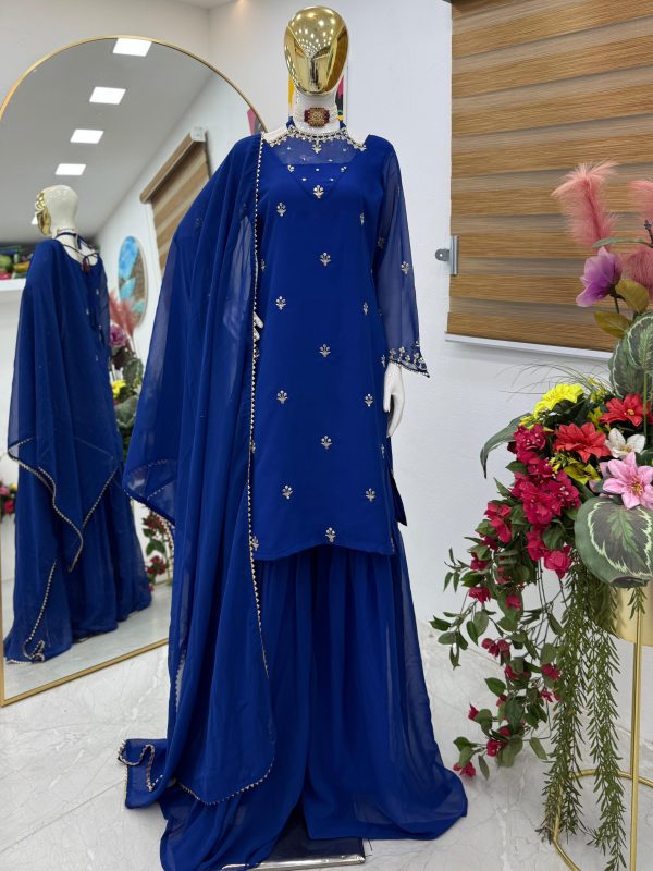 ZOYA CLOTHING ZD 10102 C DESIGNER PLAZZO SUITS
