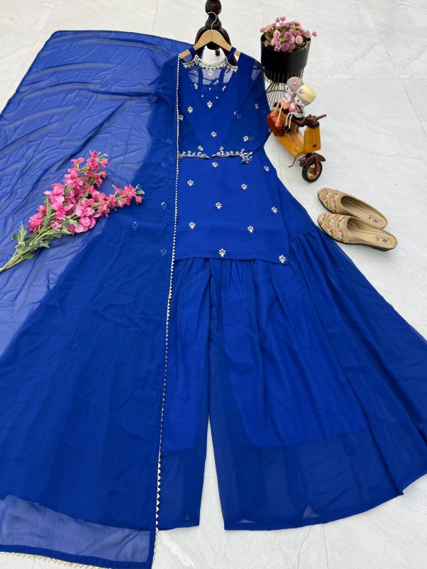 ZOYA CLOTHING ZD 10102 C DESIGNER PLAZZO SUITS