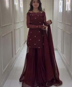 ZOYA CLOTHING ZD 10102 D DESIGNER PLAZZO SUITS