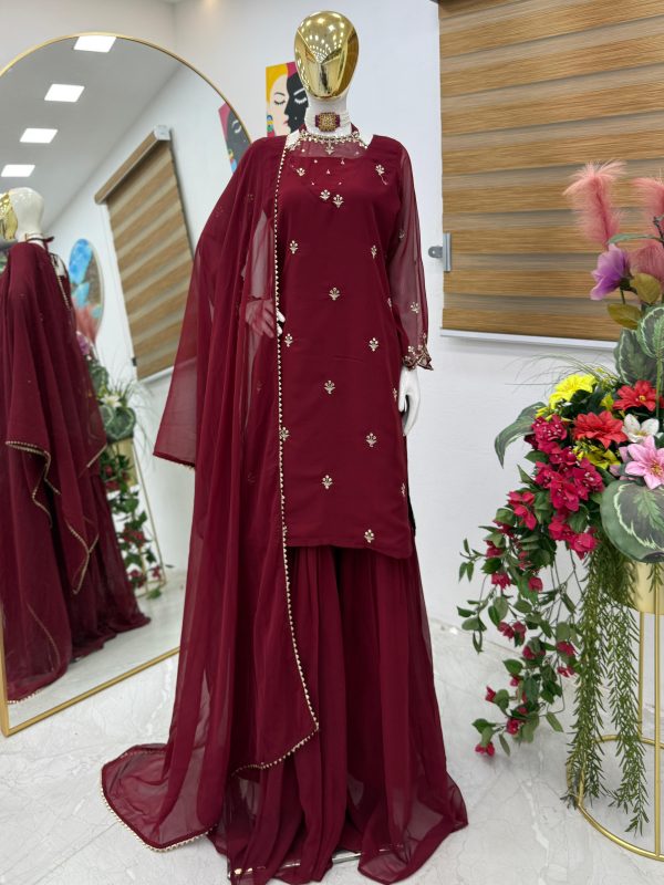 ZOYA CLOTHING ZD 10102 D DESIGNER PLAZZO SUITS