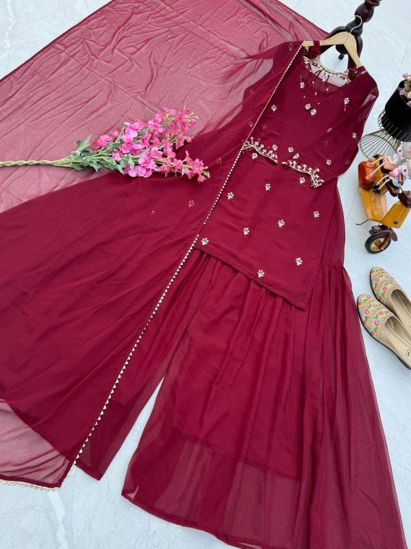 ZOYA CLOTHING ZD 10102 D DESIGNER PLAZZO SUITS