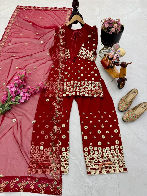 ZOYA CLOTHING ZF 6004 DESIGNER PLAZZO SUITS