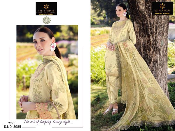 AALIZ PRINTS 3085 COTTON EMBROIDERED SUITS