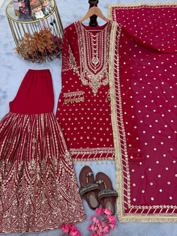 AAROHI DESIGNER AD 210 C PARTY WEAR PLAZZO SUITS