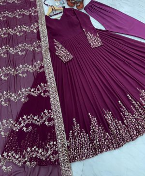 AAROHI DESIGNER PD 1038 D GOWN WHOLESALE