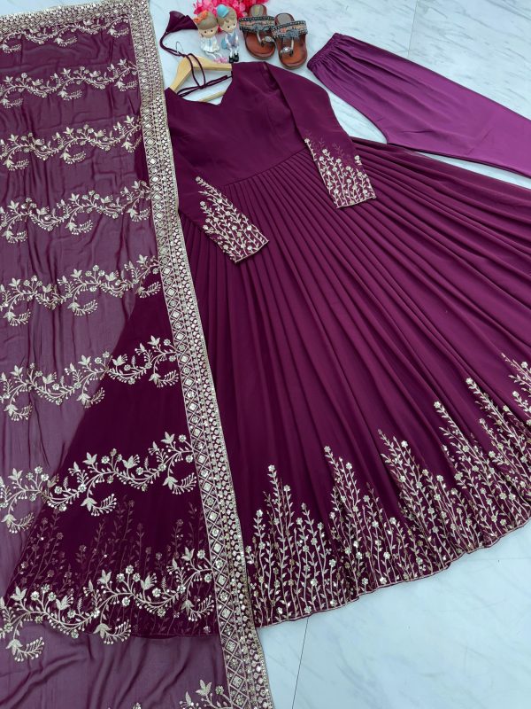 AAROHI DESIGNER PD 1038 D GOWN WHOLESALE