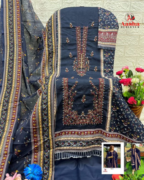 AASHA DESIGNER 1102 C RIWAYAT PREMIUM SUITS