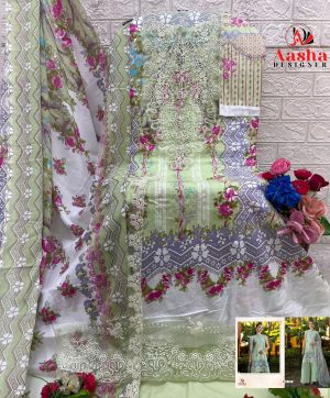 AASHA DESIGNER 1163 B COTTON SALWAR SUITS ONLINE