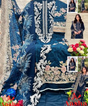 AASHA DESIGNER 1170 B COTTON EMBROIDERED SUITS