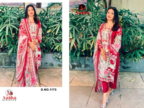 AASHA DESIGNER 1173 COTTON SALWAR KAMEEZ