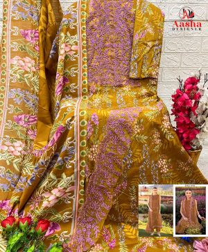 AASHA DESIGNER 1174 B COTTON SALWAR KAMEEZ