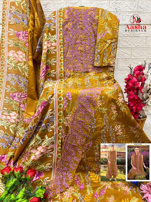 AASHA DESIGNER 1174 B COTTON SALWAR KAMEEZ