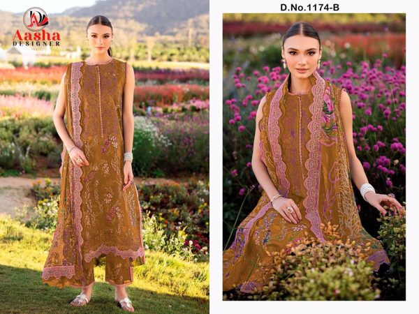 AASHA DESIGNER 1174 B COTTON SALWAR KAMEEZ